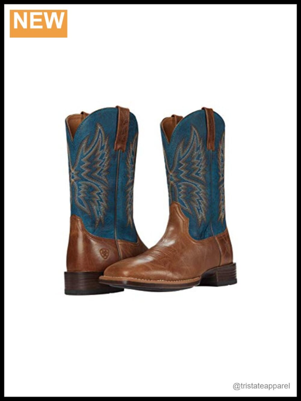 Full Grain Leather Western Boots Cushioned Insole Work